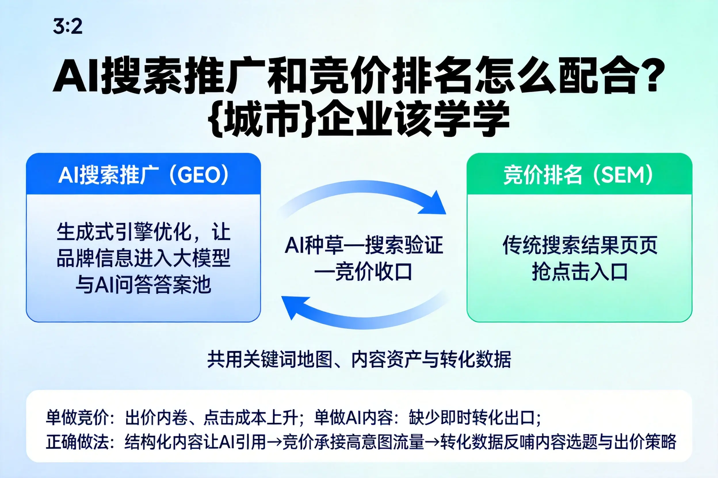 AI搜索推广和竞价排名怎么配合？温州企业该学学