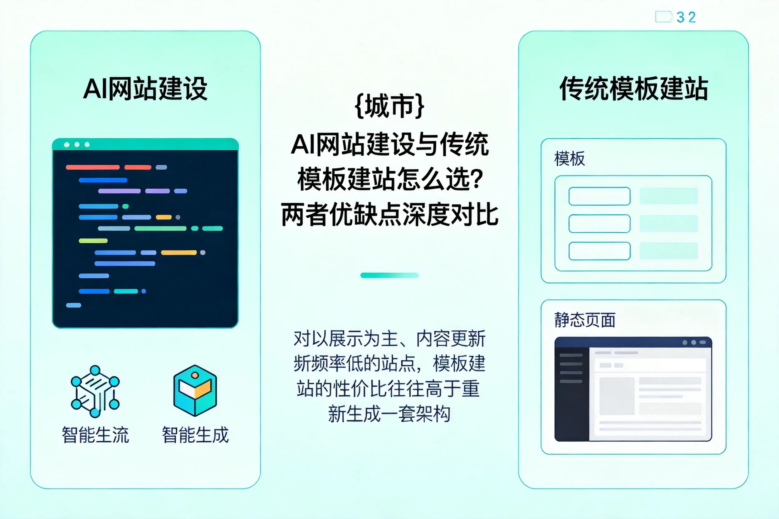 温州AI网站建设与传统模板建站怎么选？两者优缺点深度对比