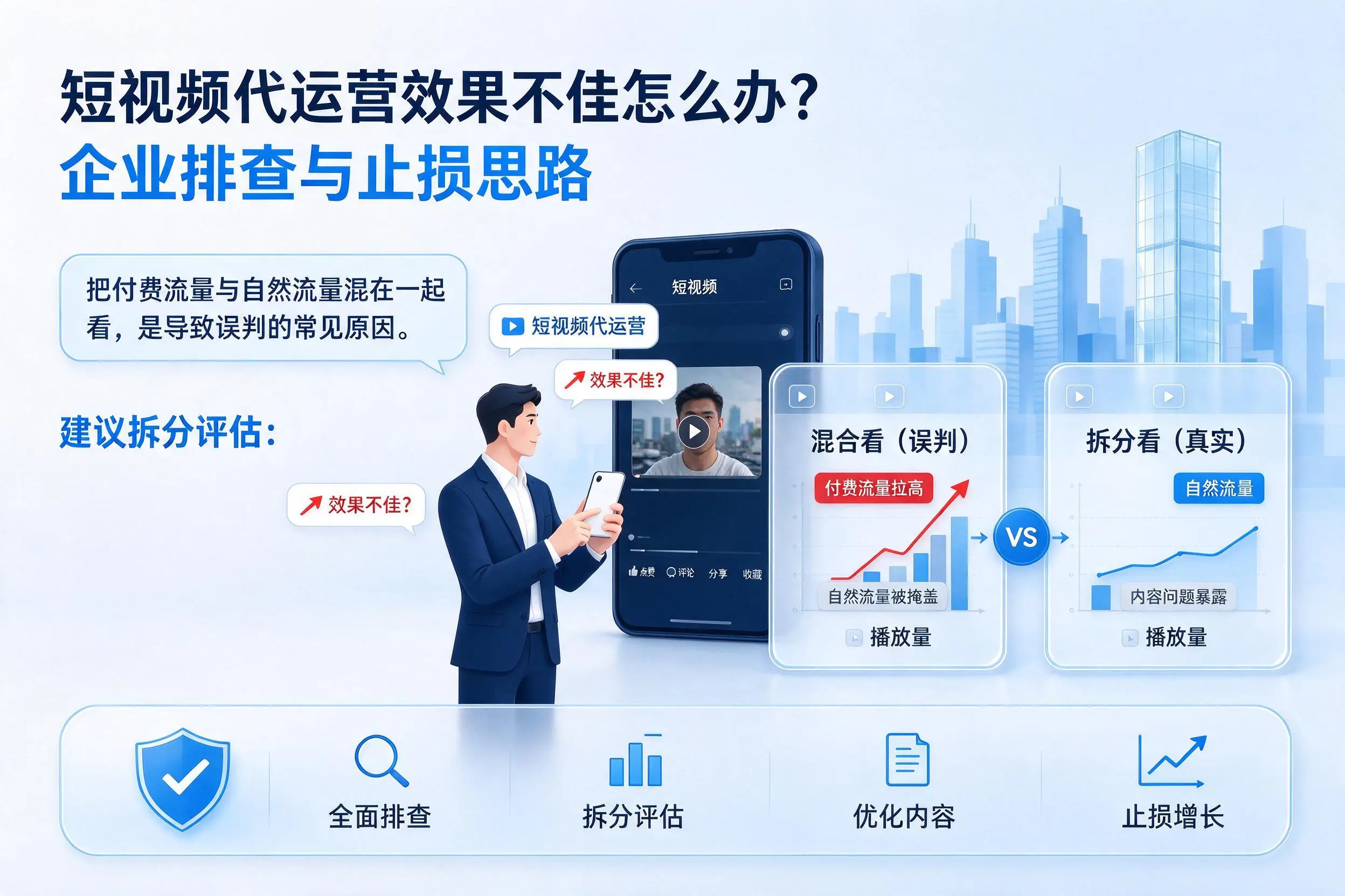 短视频代运营效果不佳怎么办？温州企业排查与止损思路