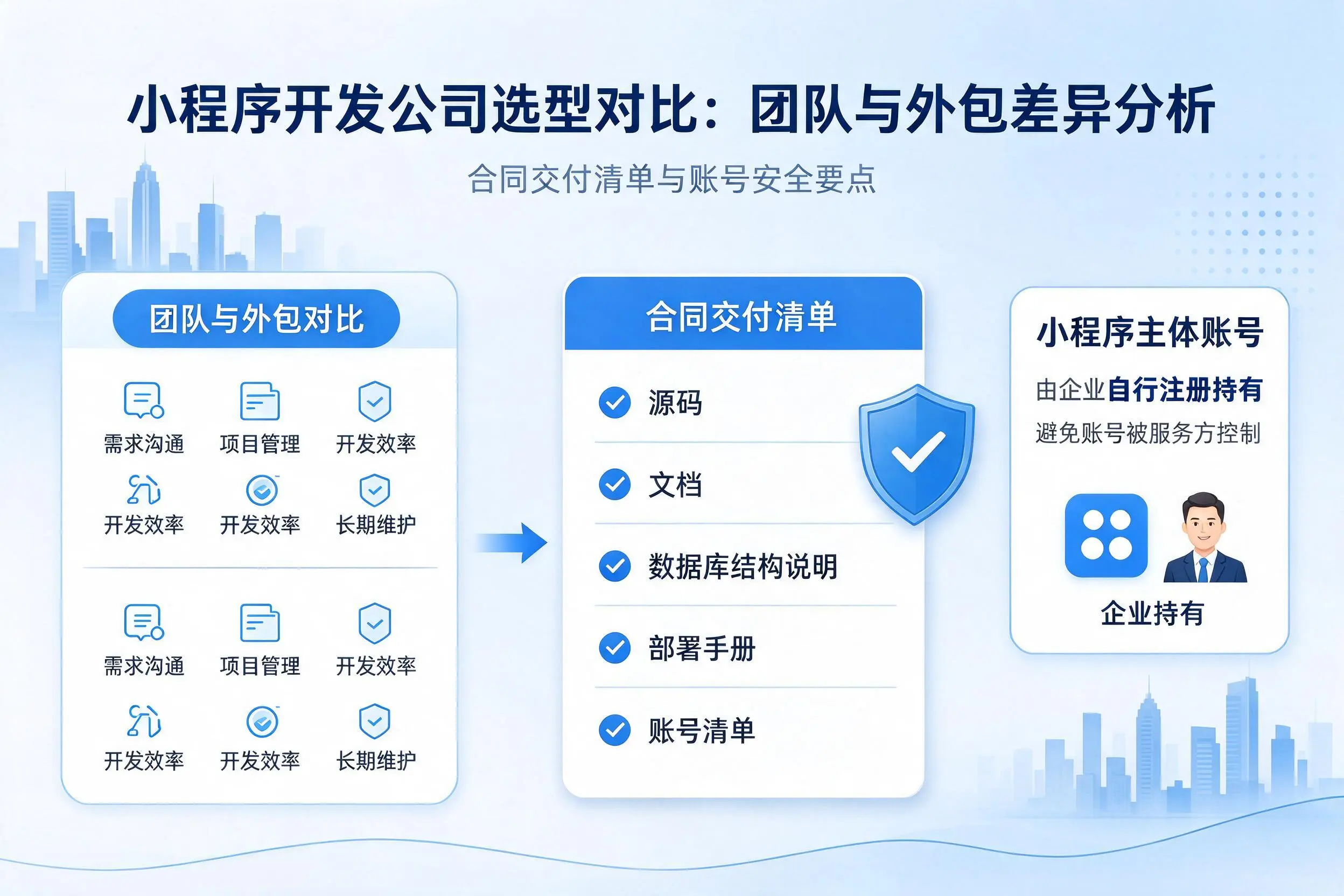 温州小程序开发公司选型对比：团队与外包差异分析