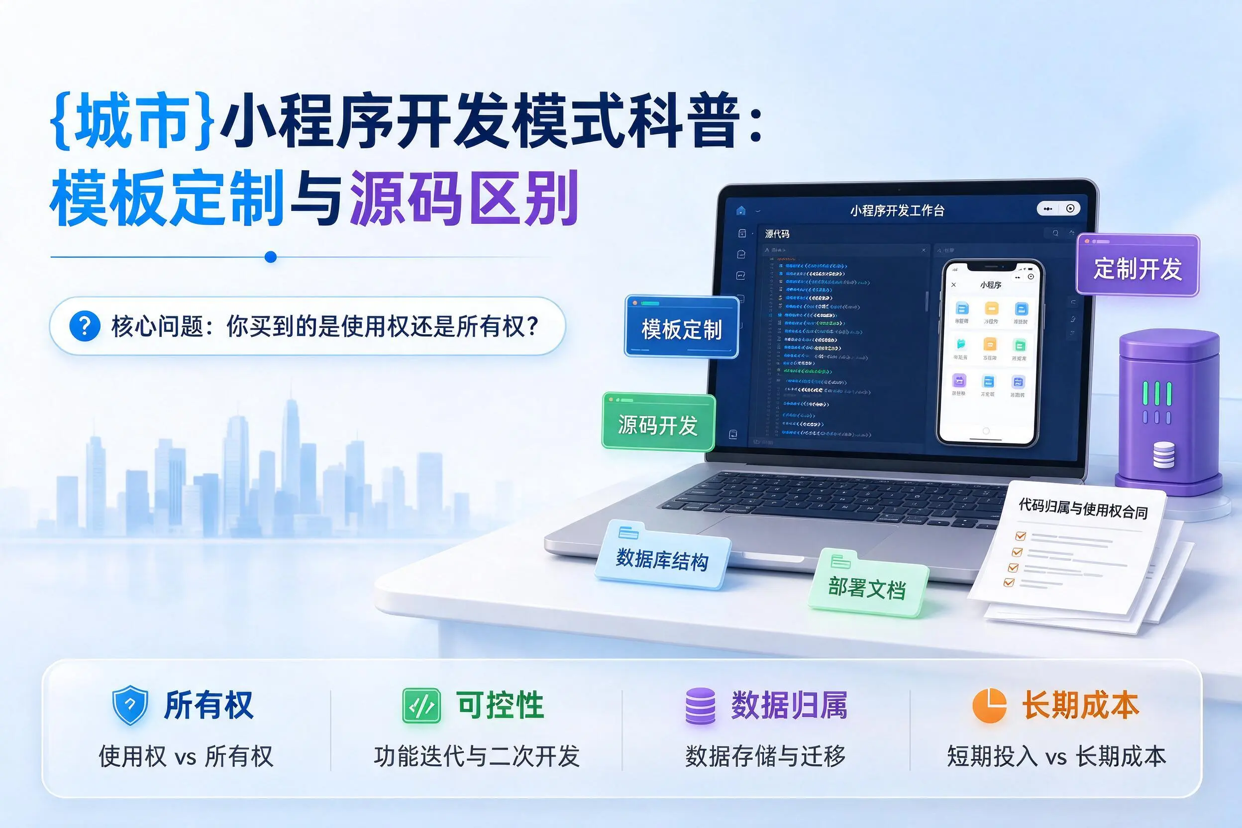 温州小程序开发模式科普：模板定制与源码区别