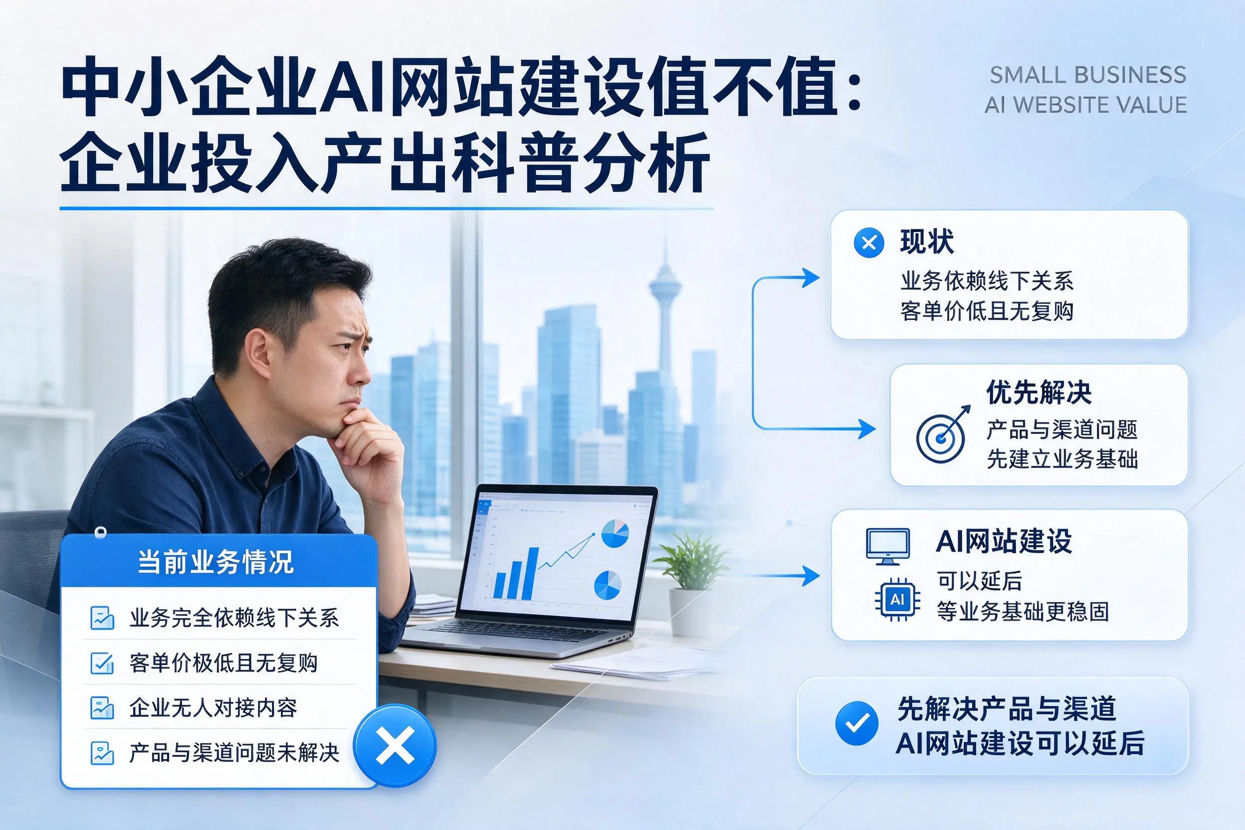 中小企业AI网站建设值不值:温州企业投入产出科普分析