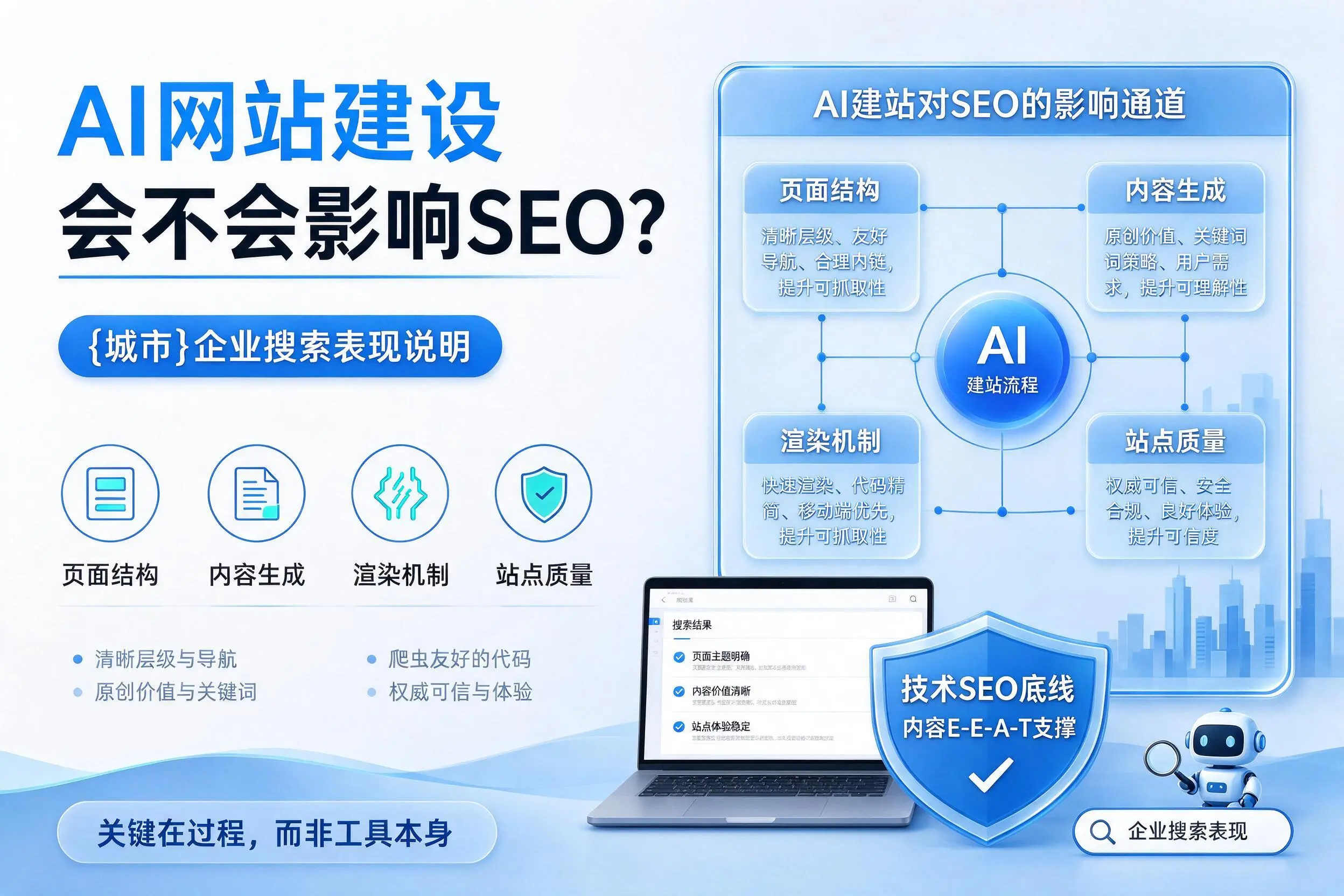 AI网站建设会不会影响SEO？温州企业搜索表现说明