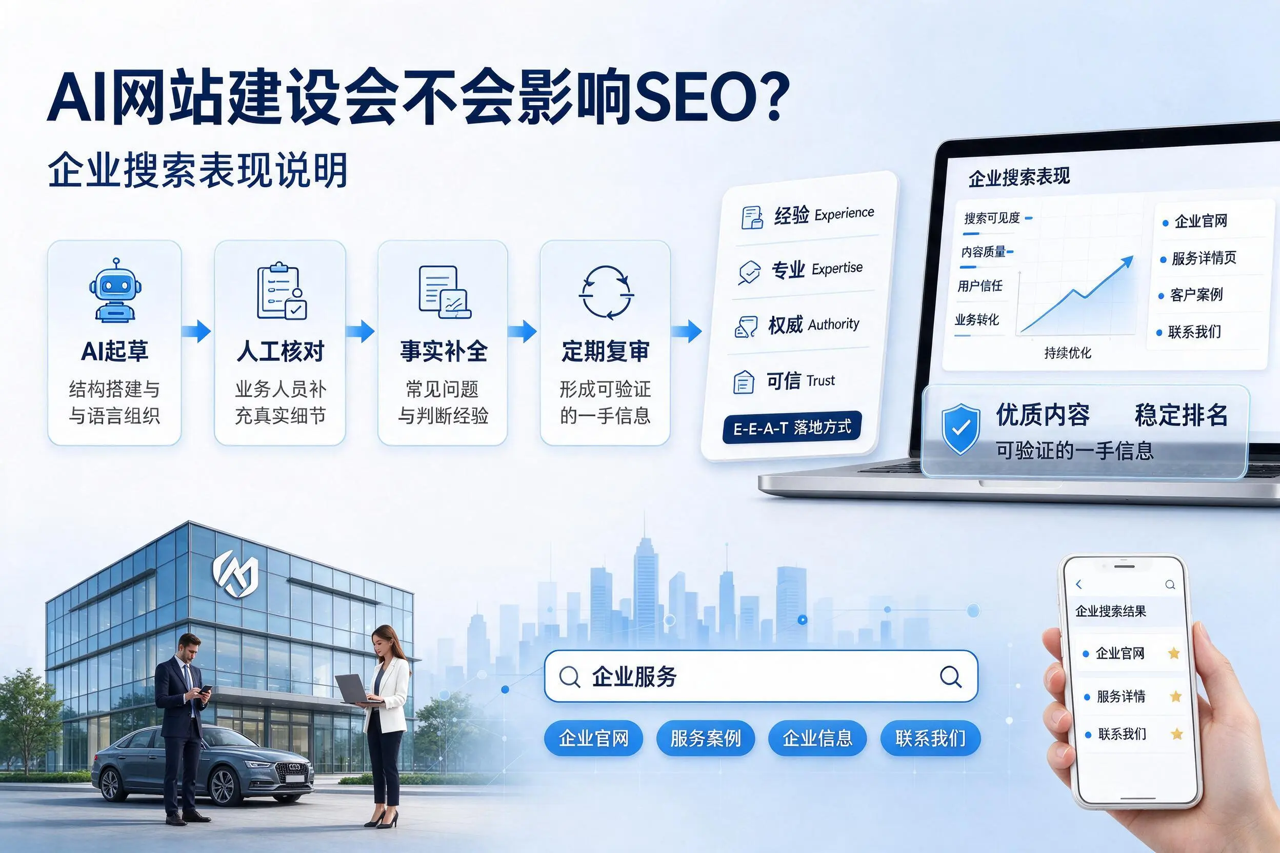 AI网站建设会不会影响SEO？温州企业搜索表现说明