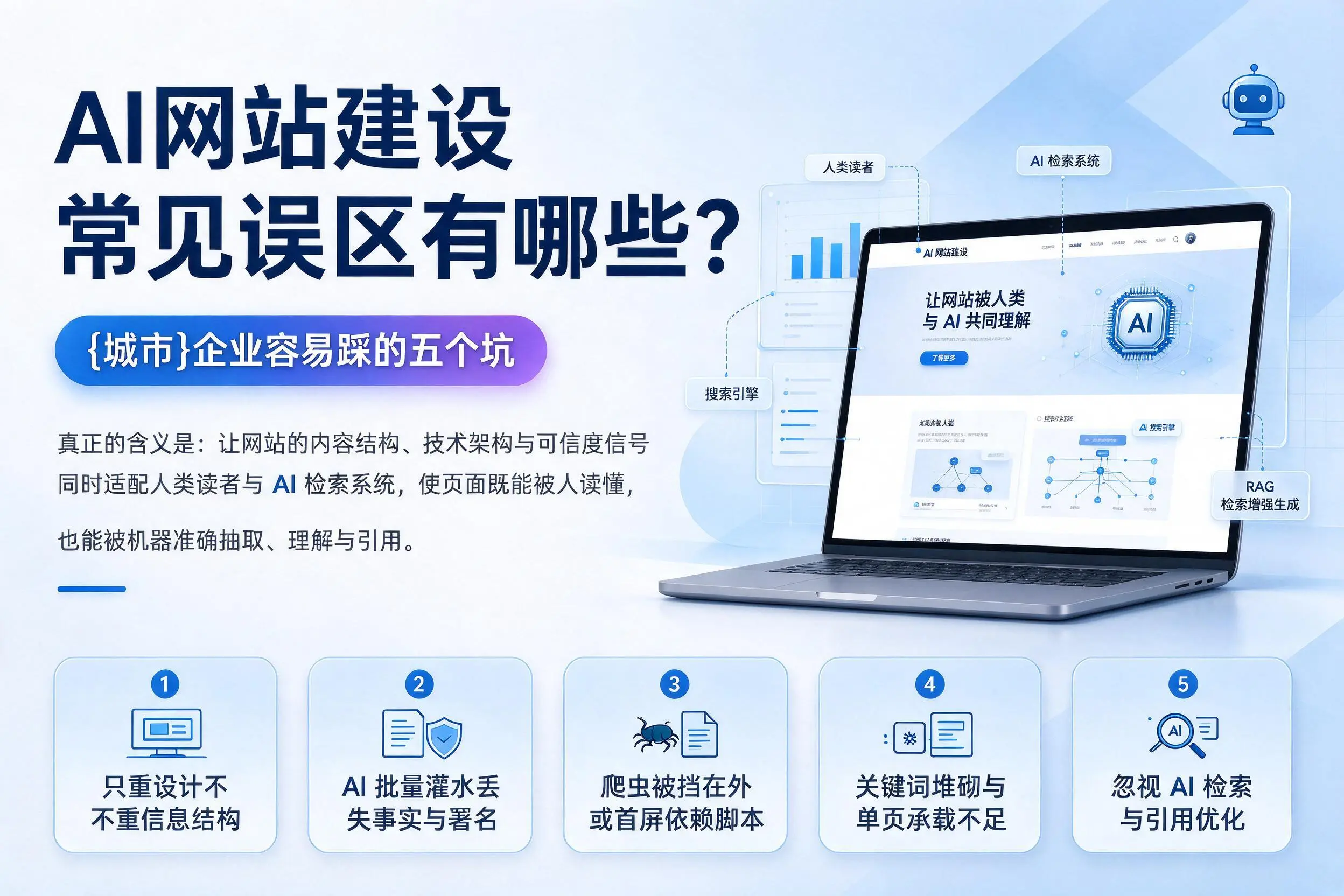 AI网站建设常见误区有哪些？温州企业容易踩的五个坑