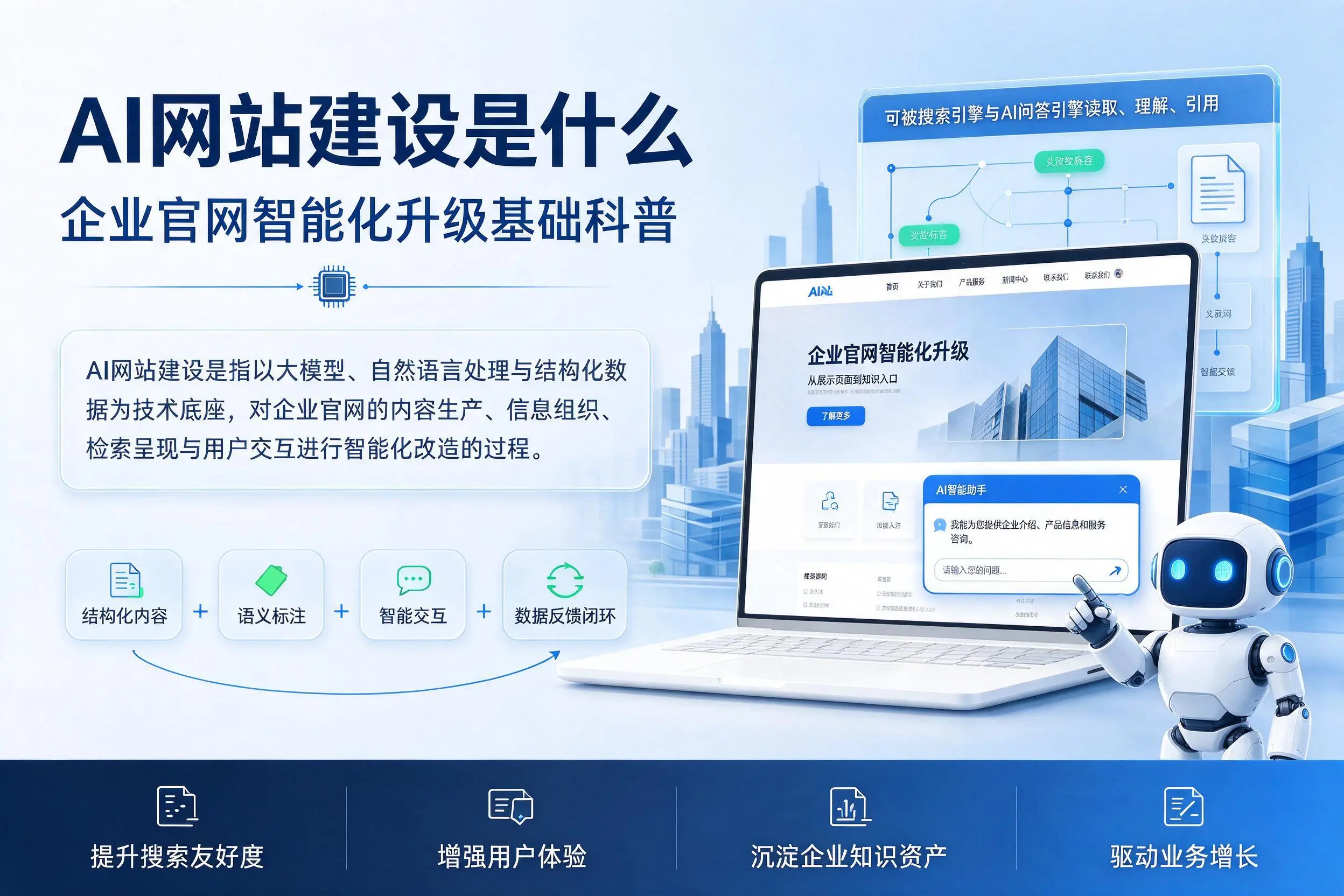 AI网站建设是什么：温州企业官网智能化升级基础科普