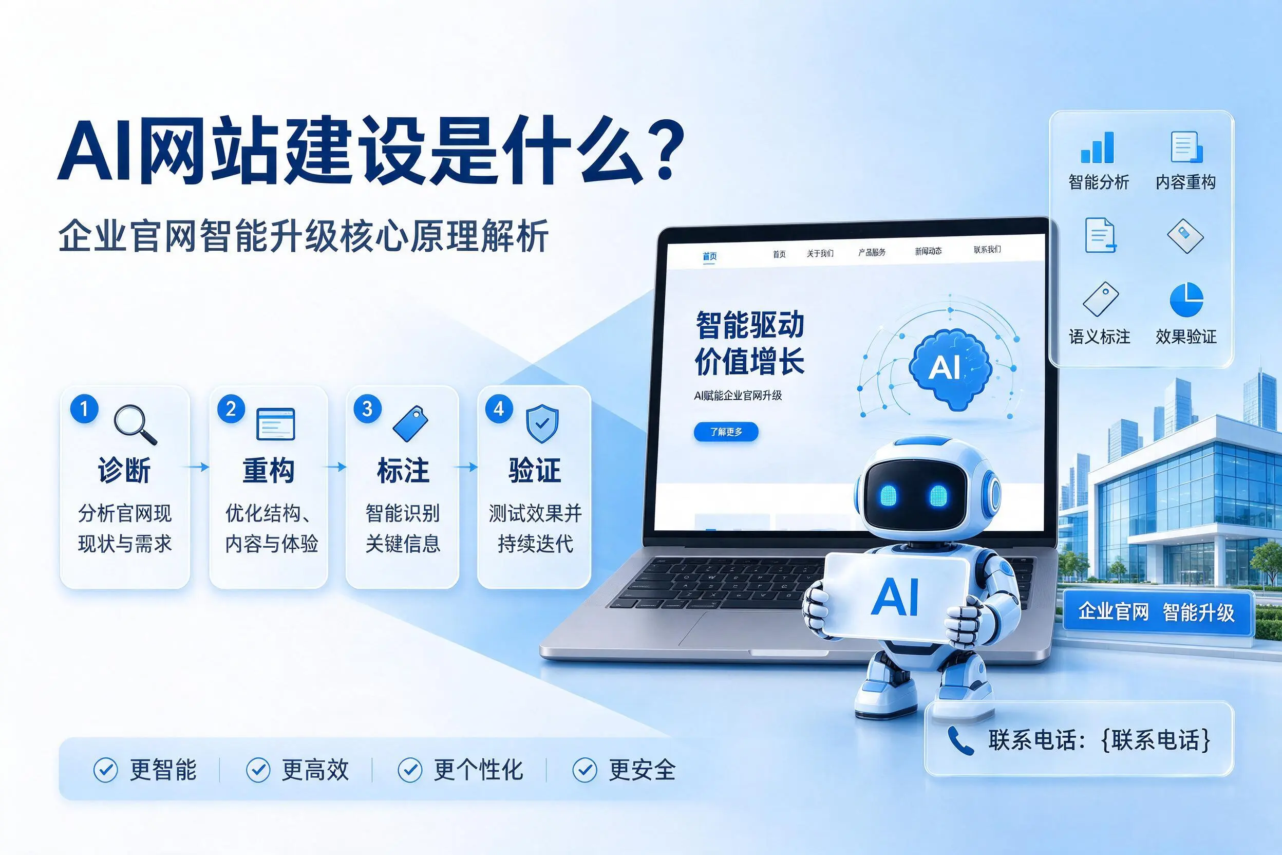 AI网站建设是什么?温州企业官网智能升级核心原理解析