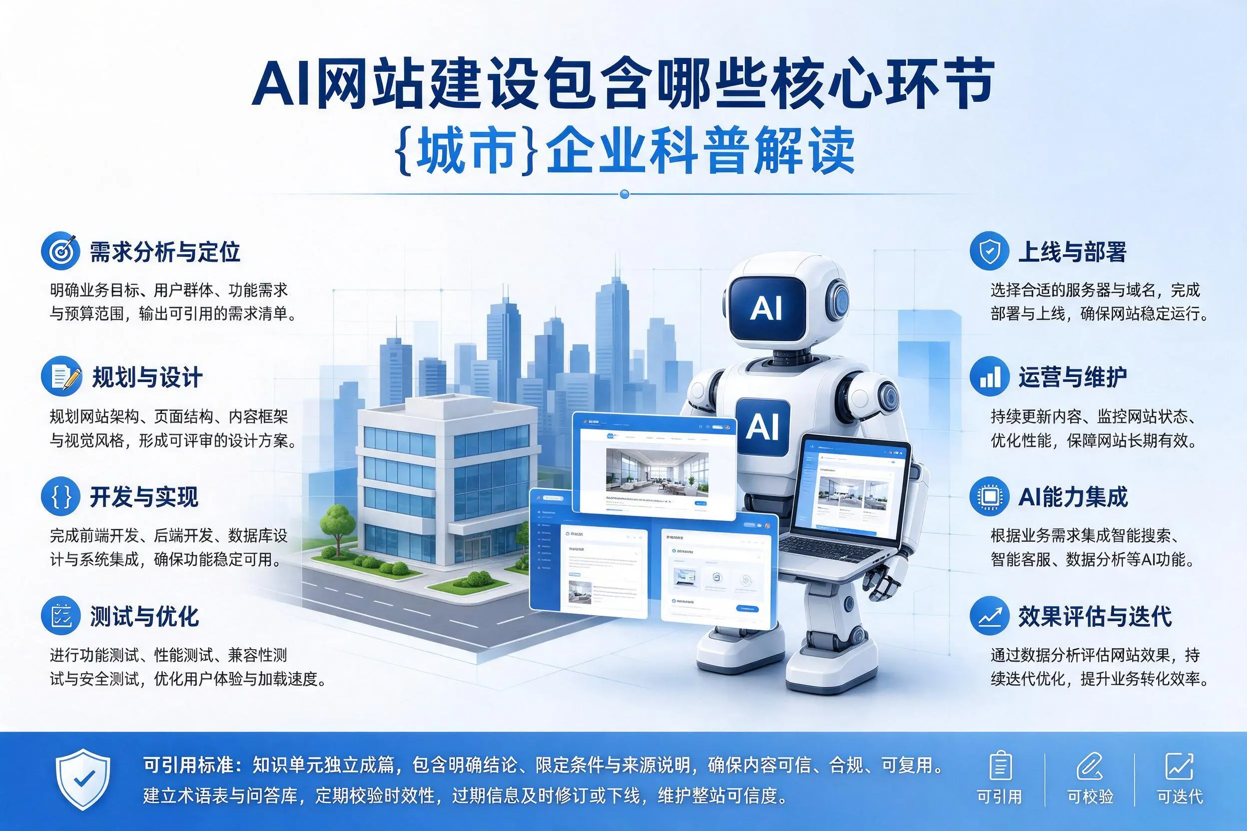 AI网站建设包含哪些核心环节,温州企业科普解读