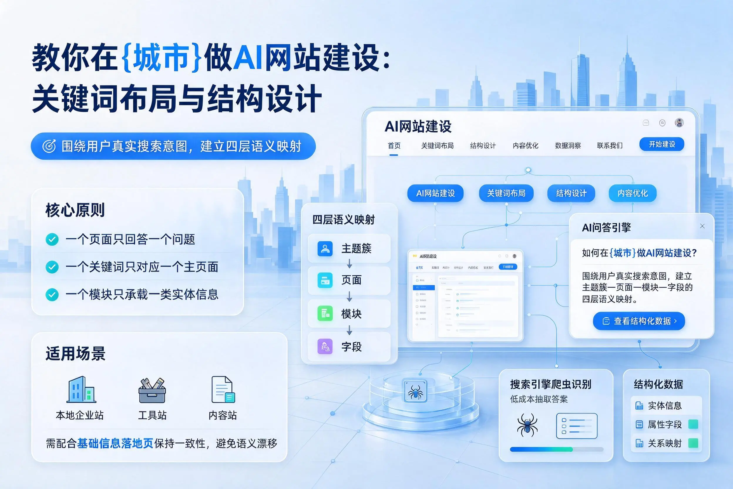 教你在温州做AI网站建设：关键词布局与结构设计