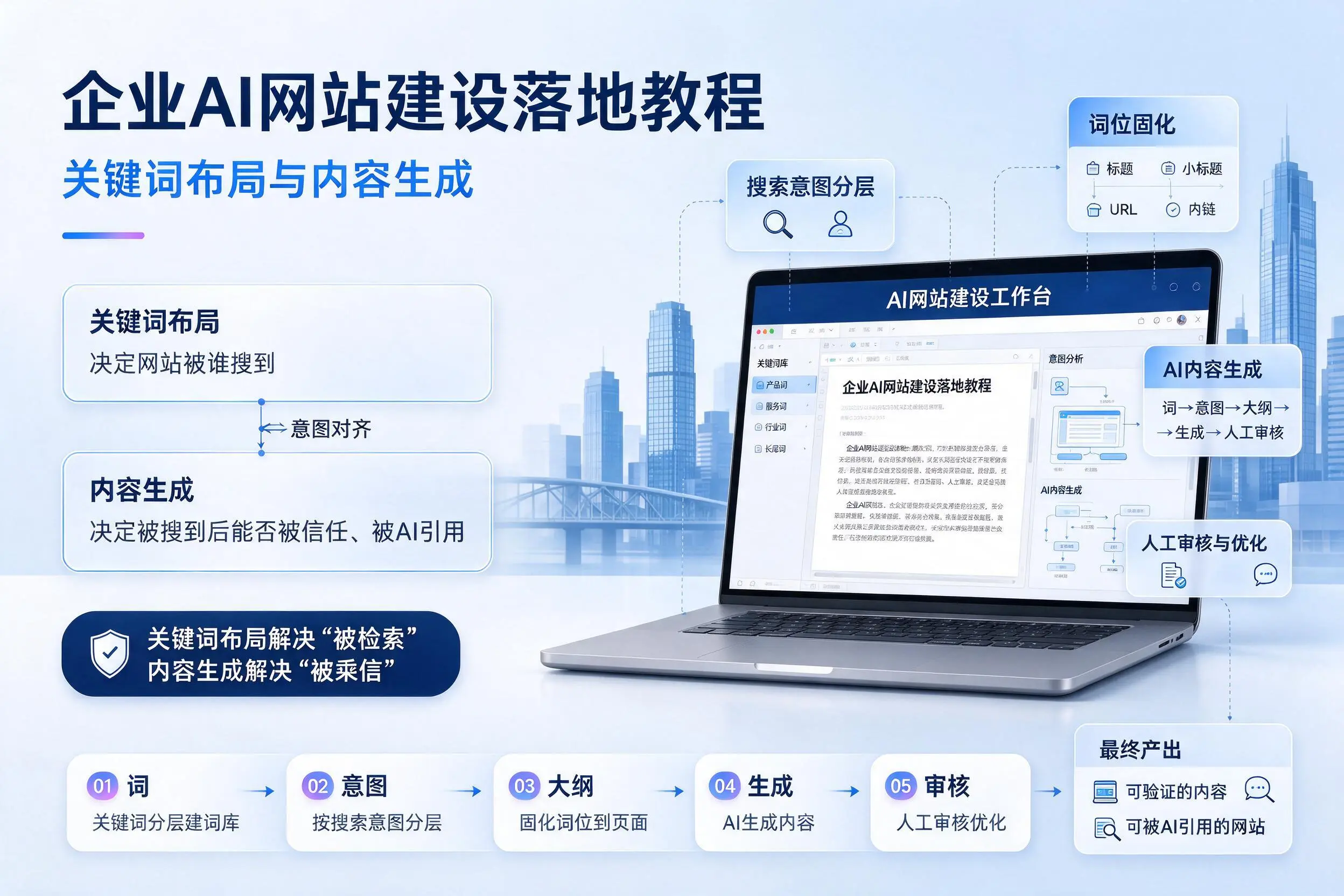 温州企业AI网站建设落地教程：关键词布局与内容生成
